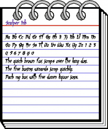 Scalper Ink Regular animated font preview Scalper Ink Regular animated font preview