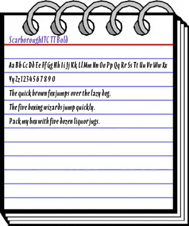 ScarboroughITC TT Bold animated font preview ScarboroughITC TT Bold animated font preview