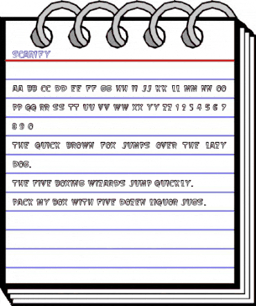 Scarify Regular animated font preview Scarify Regular animated font preview