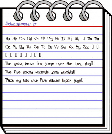 Schizophrenia G Regular animated font preview Schizophrenia G Regular animated font preview