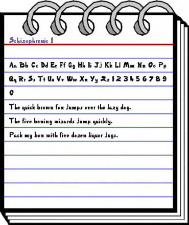 Schizophrenic 1 Normal animated font preview Schizophrenic 1 Normal animated font preview