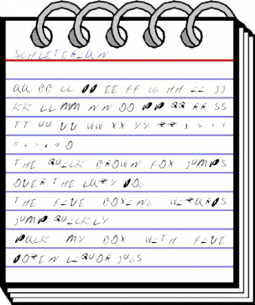 schleterian Regular animated font preview