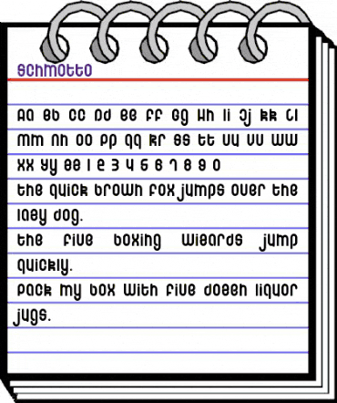Schmotto Regular animated font preview Schmotto Regular animated font preview