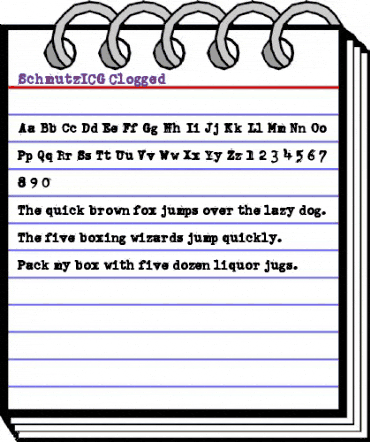 SchmutzICG Clogged animated font preview SchmutzICG Clogged animated font preview