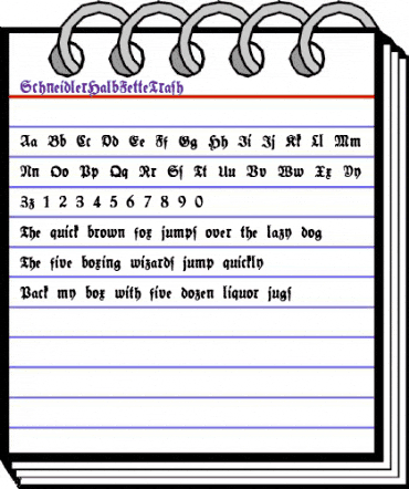 Schneidler Halb Fette Trash Regular animated font preview Schneidler Halb Fette Trash Regular animated font preview