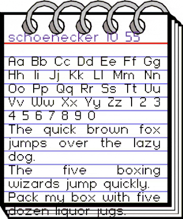 schoenecker 10_55 Regular animated font preview schoenecker 10_55 Regular animated font preview