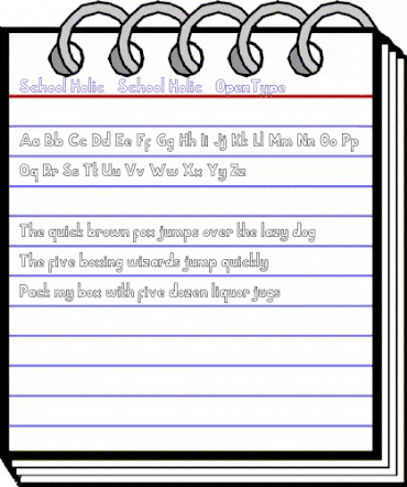 School Holic 1 School Holic 1 animated font preview