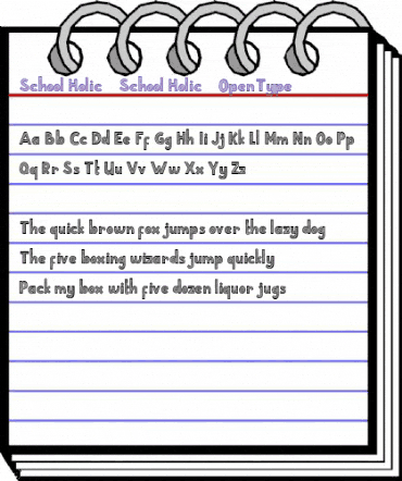 School Holic 2 School Holic 2 animated font preview