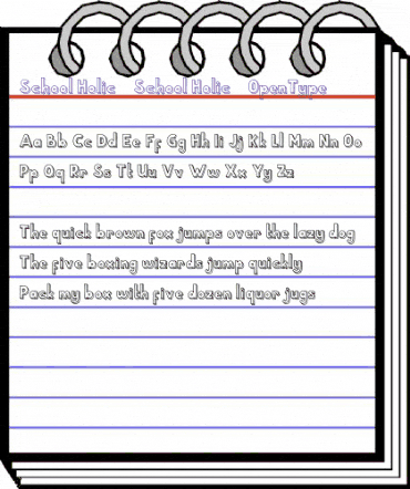 School Holic 4 School Holic 4 animated font preview