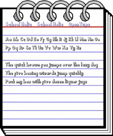School Holic 6 School Holic 6 animated font preview