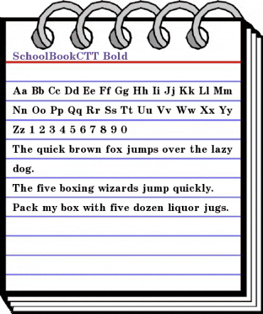 SchoolBookCTT Bold animated font preview SchoolBookCTT Bold animated font preview