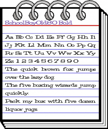 SchoolBoyOld80 Bold animated font preview SchoolBoyOld80 Bold animated font preview