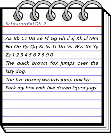 SchranerExtOb 2 Regular animated font preview SchranerExtOb 2 Regular animated font preview