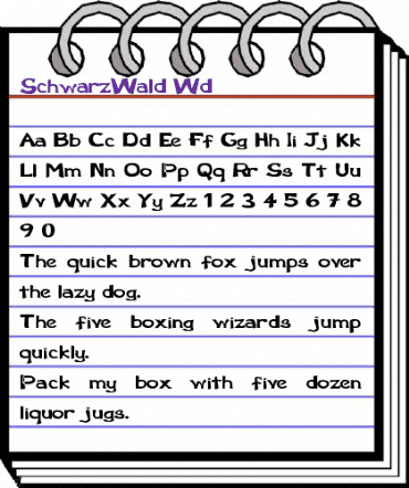 SchwarzWald Wd Regular animated font preview SchwarzWald Wd Regular animated font preview