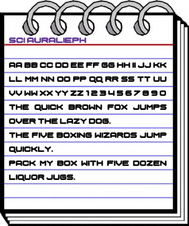 Sci Auralieph Regular animated font preview