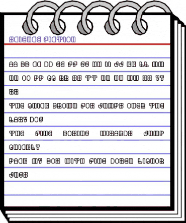 science fiction Regular animated font preview
