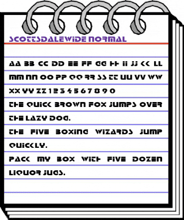 ScottsdaleWide Normal animated font preview ScottsdaleWide Normal animated font preview