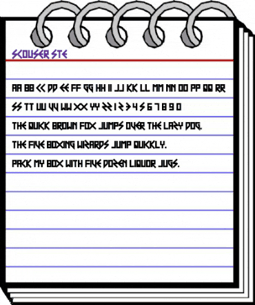 Scouser Ste Regular animated font preview