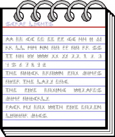 Scrap Lights Regular animated font preview Scrap Lights Regular animated font preview