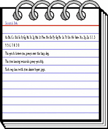 Scratch Ink Regular animated font preview Scratch Ink Regular animated font preview