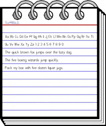 ScrFIBbLE Regular animated font preview ScrFIBbLE Regular animated font preview