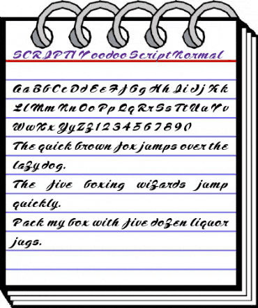 SCRIPT1 Voodoo Script Normal animated font preview SCRIPT1 Voodoo Script Normal animated font preview