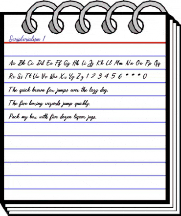 Scripterialism Regular animated font preview Scripterialism Regular animated font preview