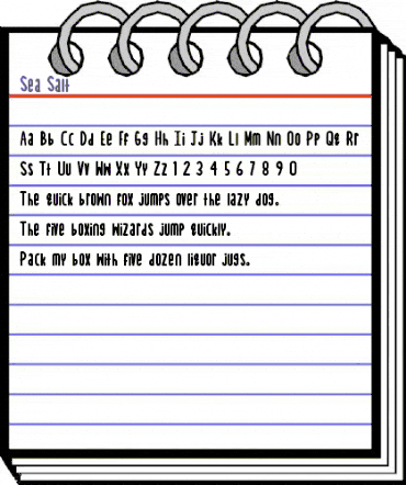 Sea Salt Regular animated font preview