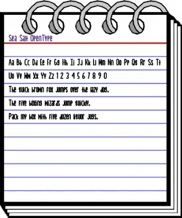 Sea Salt Regular animated font preview