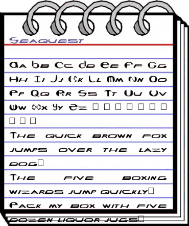 Seaquest Normal animated font preview