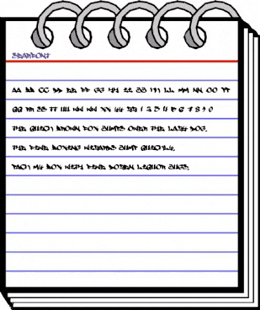 Searfont Regular animated font preview