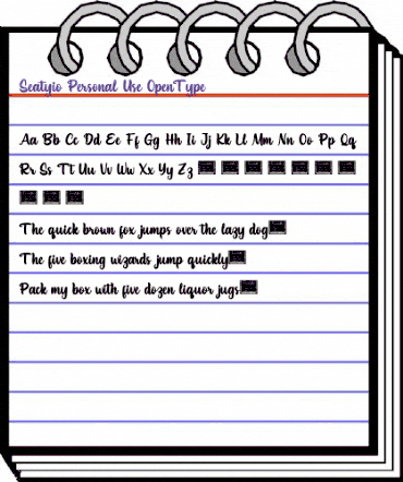 Seatyio Personal Use animated font preview