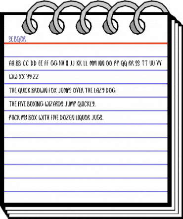 Sebqor Regular animated font preview