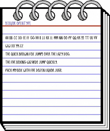 Sebqor Regular animated font preview