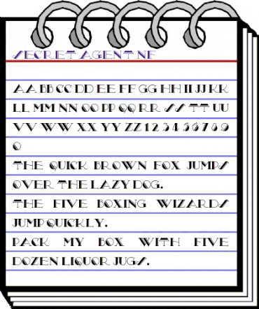 Secret Agent NF Regular animated font preview Secret Agent NF Regular animated font preview