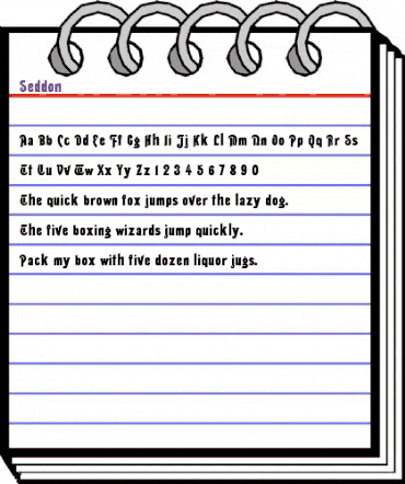 Seddon Regular animated font preview Seddon Regular animated font preview