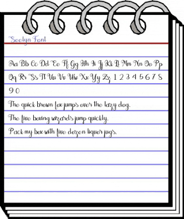 Seelyn Regular animated font preview Seelyn Regular animated font preview