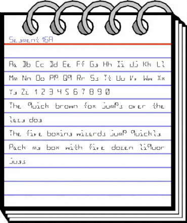 Segment16A Regular animated font preview Segment16A Regular animated font preview