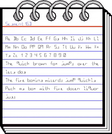 Segment16B Regular animated font preview Segment16B Regular animated font preview