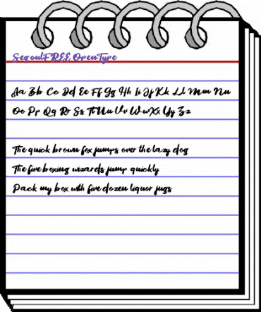 Segoul FREE Regular animated font preview