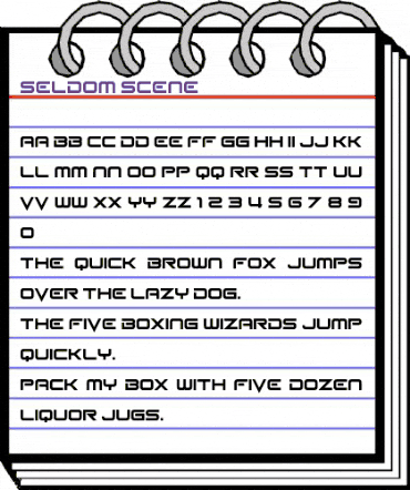 Seldom Scene Regular animated font preview