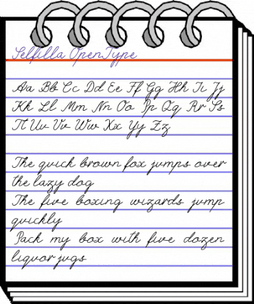 Selfilla Regular animated font preview