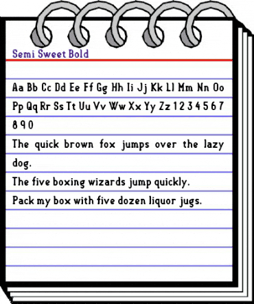 Semi-Sweet Bold animated font preview Semi-Sweet Bold animated font preview