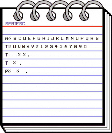 SERIESC Regular animated font preview