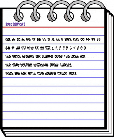 Serograff Regular animated font preview Serograff Regular animated font preview