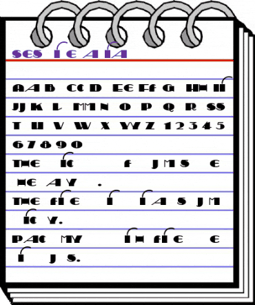 Sesquipedalian Regular animated font preview