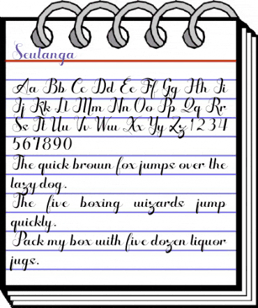 Seulanga Regular animated font preview Seulanga Regular animated font preview