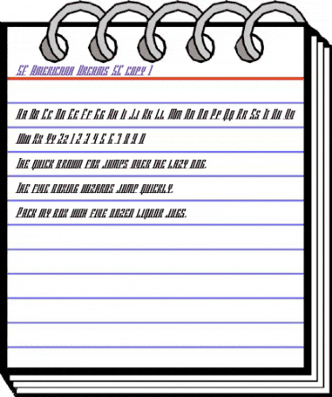 SF Americana Dreams SC Regular animated font preview SF Americana Dreams SC Regular animated font preview