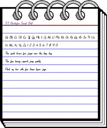 SF Burlington Script Bold animated font preview SF Burlington Script Bold animated font preview