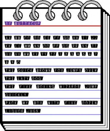 SF Buttacup Regular animated font preview SF Buttacup Regular animated font preview